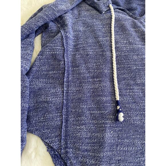 Roxy Boho Surf Open Neck Drawstring Hooded Scoop Hem Sz‎ M - Picture 5 of 10